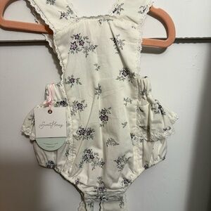 NWT NEW Sweet Honey Floral Baby Romper